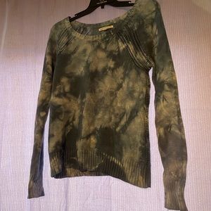 Blue tie-dye American eagle sweater
